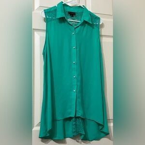 Extra Large Metaphor Blue/Green blouse